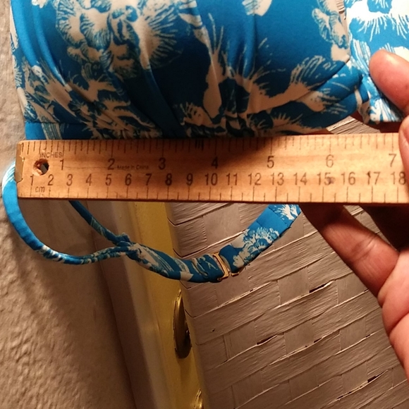 Blue Floral Bikini - Picture 9 of 10